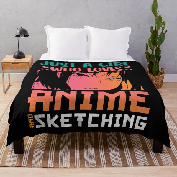 Item preview, Just A Girl Who Loves Anime & Sketching designed and sold by bella-rosa87.