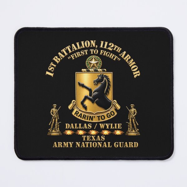 Item preview, Army - DUI - 1st Bn, 112th Armor Regiment - First to Fight - Dallas, Wylie - TXARNG w Minutemen X 300 designed and sold by Military Insignia Products.