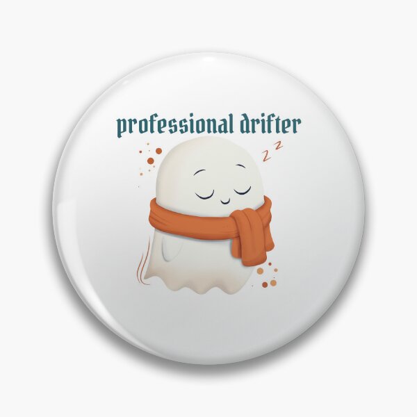 Item preview, Cute Professional Drifter Ghost Whimsical Illustration designed and sold by StoriesInGrain.