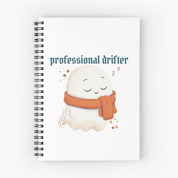 Item preview, Cute Professional Drifter Ghost Whimsical Illustration designed and sold by StoriesInGrain.
