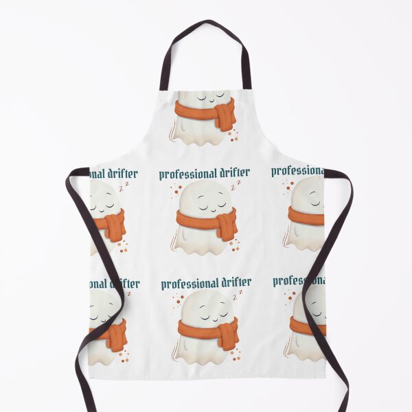 Item preview, Cute Professional Drifter Ghost Whimsical Illustration designed and sold by StoriesInGrain.
