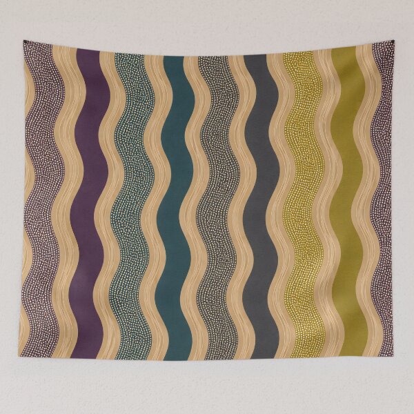 Item preview, Boho Wave Lines Pattern designed and sold by trendspatterns.