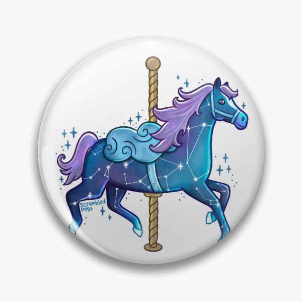 Item preview, Galaxy Carousel Horse designed and sold by scrambledpegs.