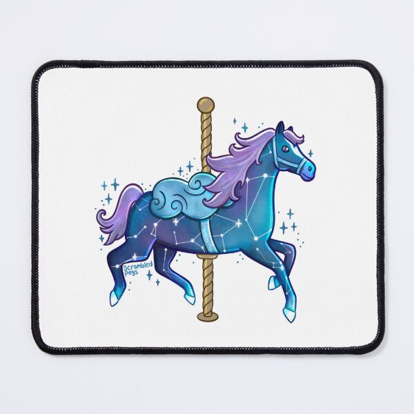 Item preview, Galaxy Carousel Horse designed and sold by scrambledpegs.
