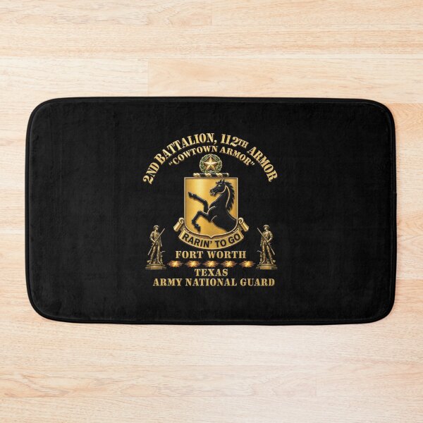 Item preview, Army - DUI - 2nd Bn, 112th Armor Regiment - Cowtown Armort - Fort Worth - TXARNG w Minutemen - 3D X 300 designed and sold by Military Insignia Products.