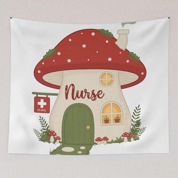Item preview, Cottagecore Mushroom Nurse Shirt | Cute Nurse Gift designed and sold by diegomenjivar92.