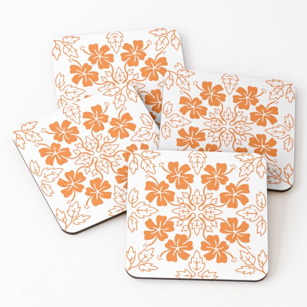 Item preview, Tifaifai Hibiscus – Polynesian Floral Pattern designed and sold by Tahitifaifai.