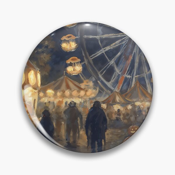 Item preview, Dark Carnival Halloween Ferris Wheel Pumpkin Art designed and sold by DarkHolyQueen.