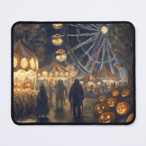 Item preview, Dark Carnival Halloween Ferris Wheel Pumpkin Art designed and sold by DarkHolyQueen.