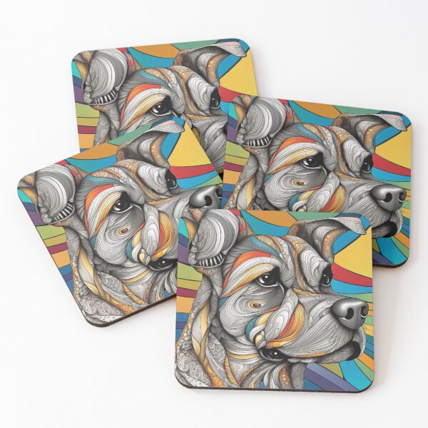 Item preview, Abstract dog art designed and sold by ZeusGallery.
