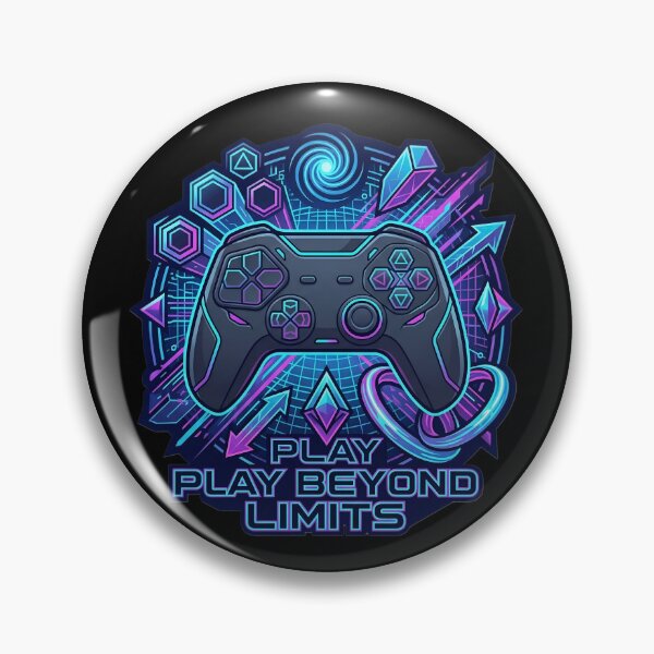 Item preview, Play Beyond Limits Neon Gaming Controller Cyberpunk Gamer T-Shirt | Esports Gaming Design designed and sold by Bhaskar Digital Art.
