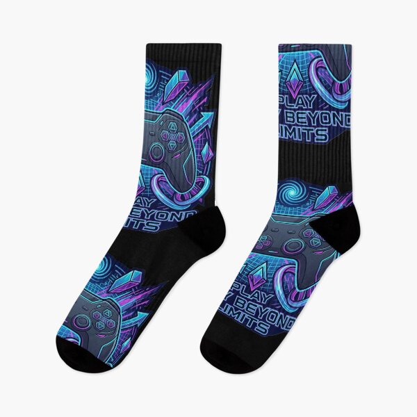 Item preview, Play Beyond Limits Neon Gaming Controller Cyberpunk Gamer T-Shirt | Esports Gaming Design designed and sold by Bhaskar Digital Art.