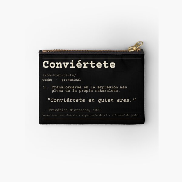 Item preview, Become who you are Nietzsche Dark Spanish dictionary designed and sold by Will-to-Power.