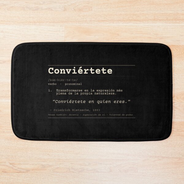 Item preview, Become who you are Nietzsche Dark Spanish dictionary designed and sold by Will-to-Power.