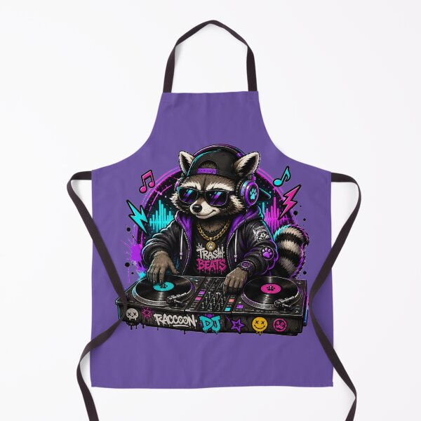 Item preview, Neon Beat Raccoon DJ designed and sold by Safe Haven Pets.