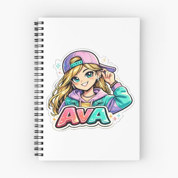 Item preview, Ava – Cute Anime Girl Name designed and sold by AlexLineArt.