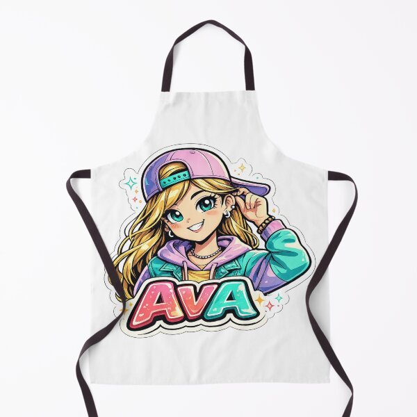 Item preview, Ava – Cute Anime Girl Name designed and sold by AlexLineArt.