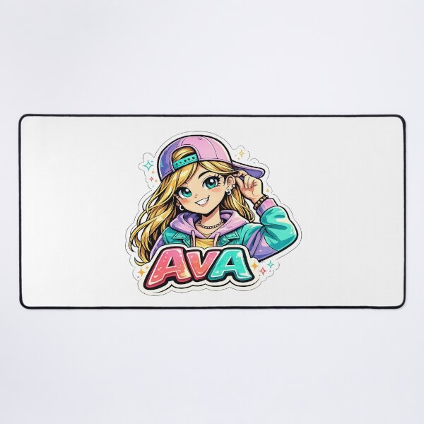 Item preview, Ava – Cute Anime Girl Name designed and sold by AlexLineArt.