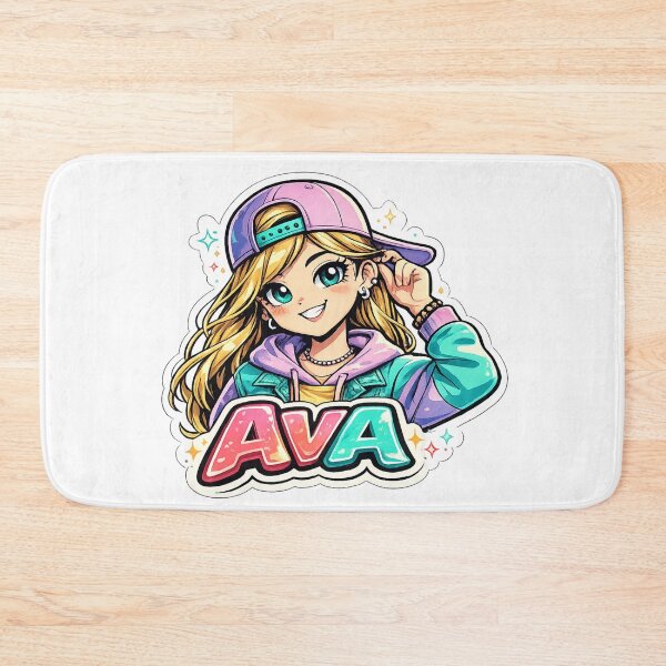 Item preview, Ava – Cute Anime Girl Name designed and sold by AlexLineArt.