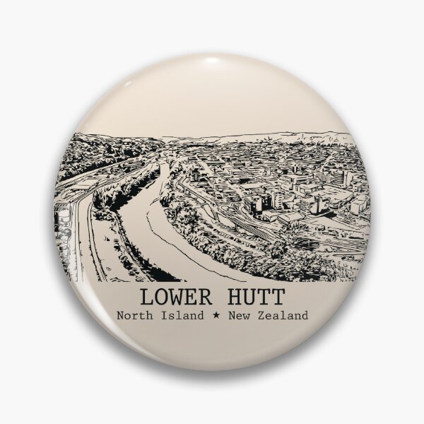 Item preview, Lower Hutt NZ - Vintage Ink Cityscape designed and sold by Lakeric.