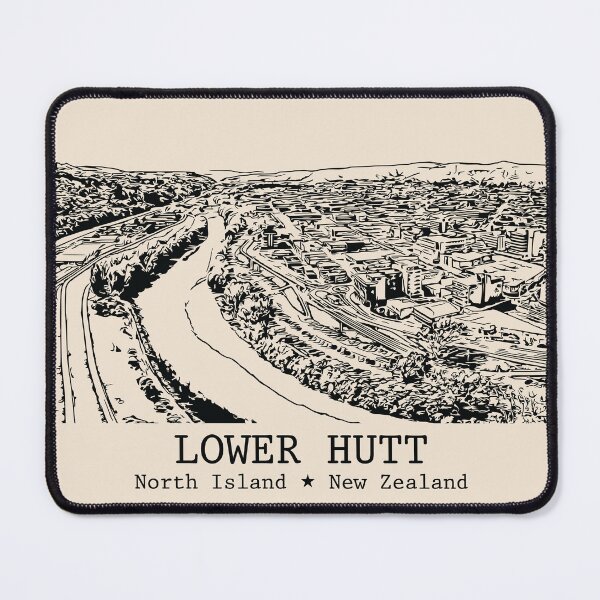Item preview, Lower Hutt NZ - Vintage Ink Cityscape designed and sold by Lakeric.
