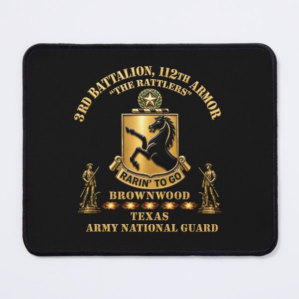 Item preview, Army - DUI - 3rd Bn, 112th Armor Regiment - The Rattlers - Brownwood - TXARNG w Minutemen - 3D X 300 designed and sold by Military Insignia Products.