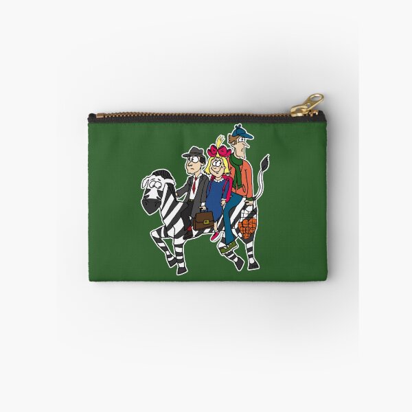 Item preview, Strange Bedfellows Zebra Sticker | Funny Mixed Bag Commuter Chaos Cartoon designed and sold by MyxaART.