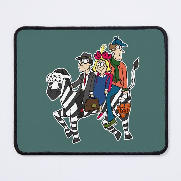 Item preview, Strange Bedfellows Zebra Sticker | Funny Mixed Bag Commuter Chaos Cartoon designed and sold by MyxaART.