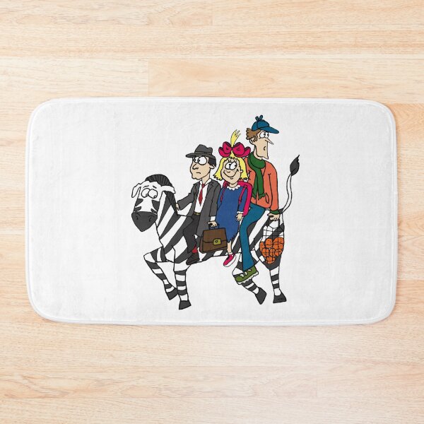 Item preview, Strange Bedfellows Zebra Sticker | Funny Mixed Bag Commuter Chaos Cartoon designed and sold by MyxaART.