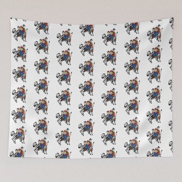 Item preview, Strange Bedfellows Zebra Sticker | Funny Mixed Bag Commuter Chaos Cartoon designed and sold by MyxaART.