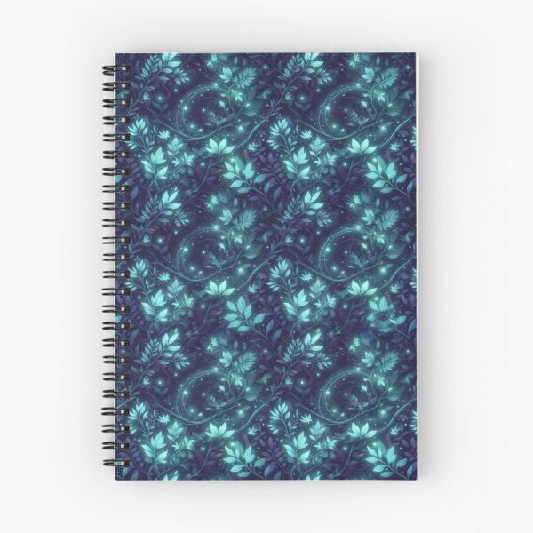 Item preview, Pattern of ethereal, luminous leaves: magical deep forest designed and sold by Azurart2.