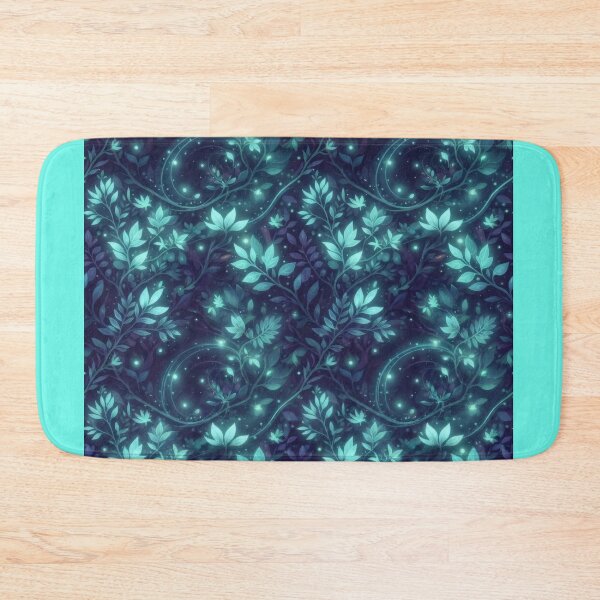 Item preview, Pattern of ethereal, luminous leaves: magical deep forest designed and sold by Azurart2.