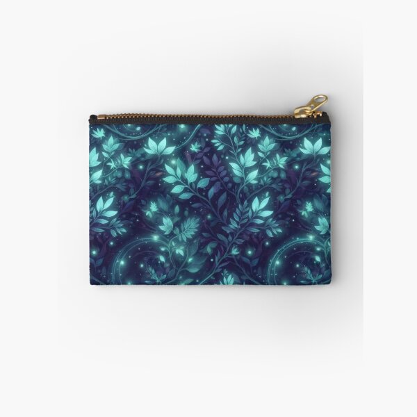 Item preview, Pattern of ethereal, luminous leaves: magical deep forest designed and sold by Azurart2.