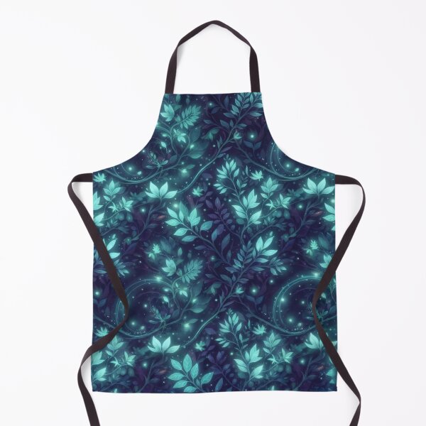 Item preview, Pattern of ethereal, luminous leaves: magical deep forest designed and sold by Azurart2.