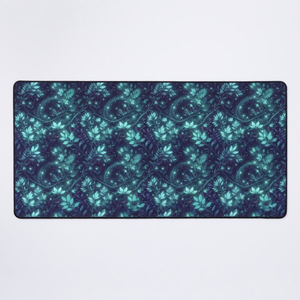 Item preview, Pattern of ethereal, luminous leaves: magical deep forest designed and sold by Azurart2.