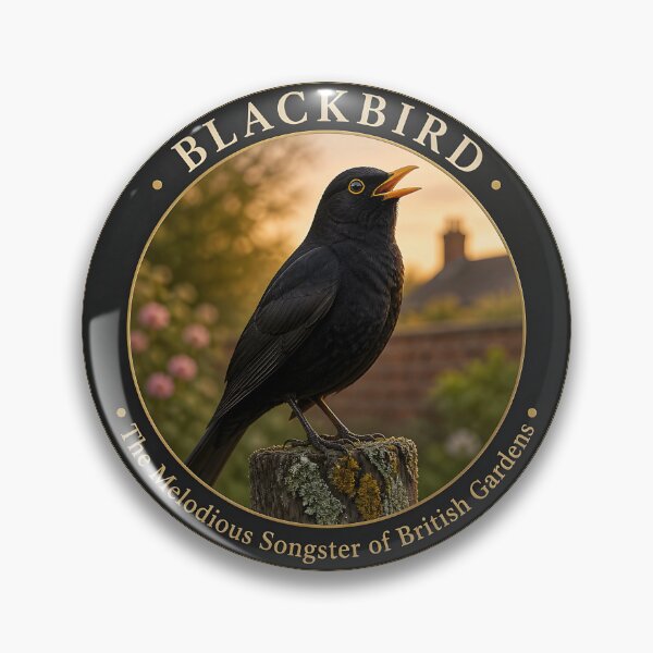 Item preview, Blackbird – The Melodious Songster of British Gardens designed and sold by The Digital Compass.
