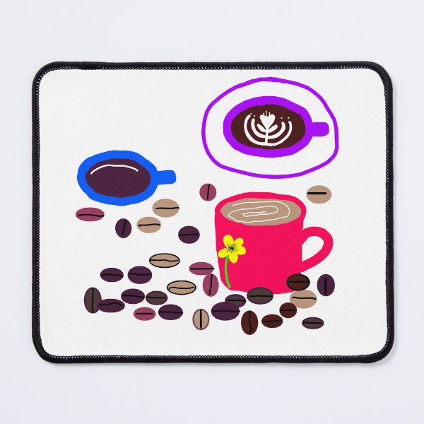 Item preview, Cute Coffee Cups and Coffee Beans Illustration designed and sold by neowana.