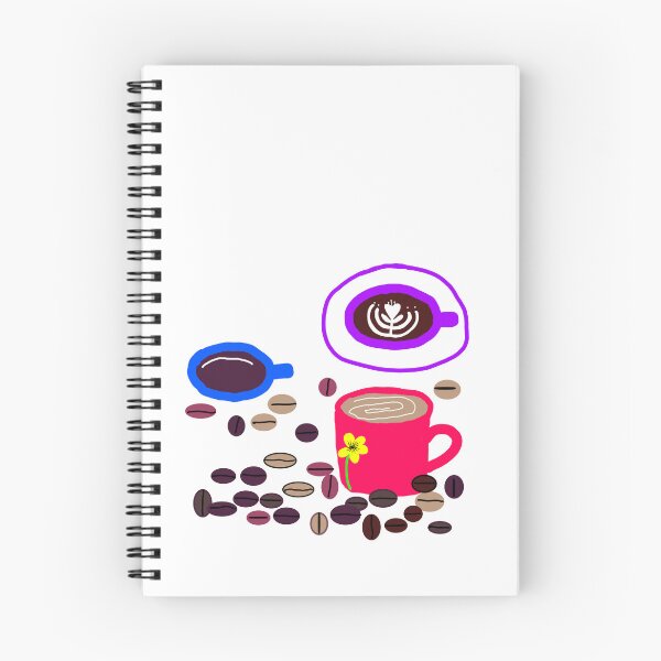 Item preview, Cute Coffee Cups and Coffee Beans Illustration designed and sold by neowana.