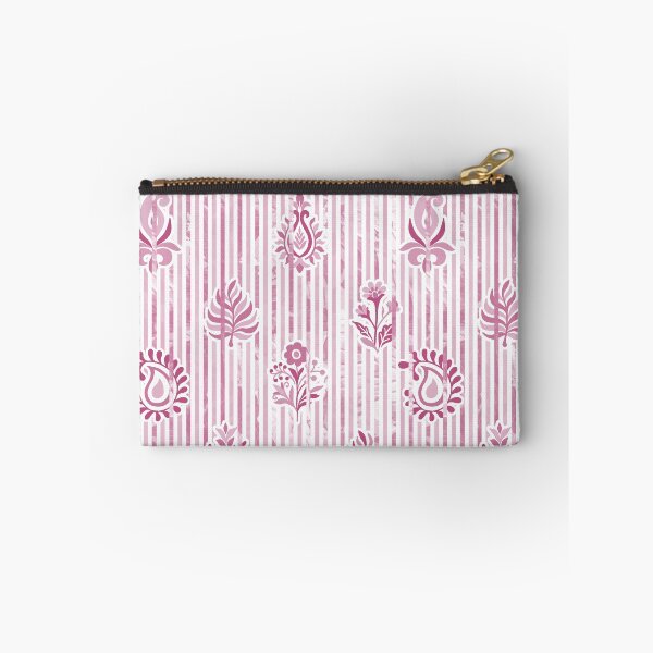 Item preview, Candy Stripe Garden - Dull Dusty Rose designed and sold by Fabricatemyart.