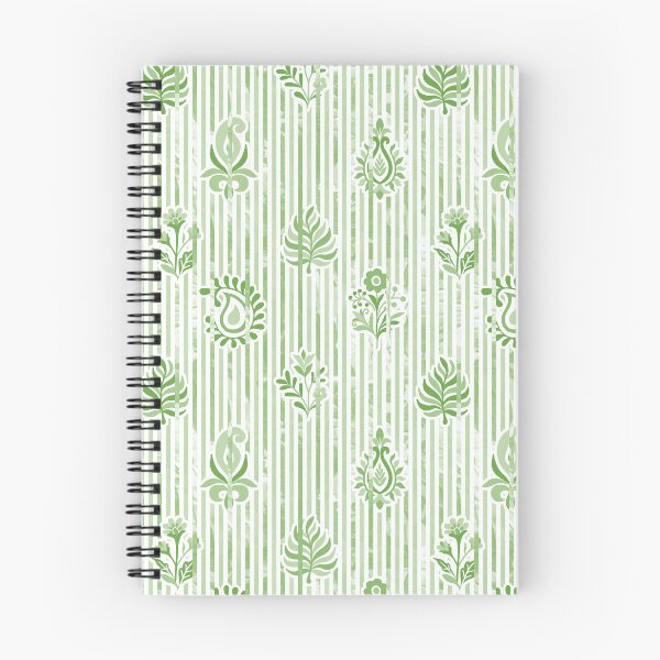 Item preview, Candy Stripe Garden - Dull Mossy Olive designed and sold by Fabricatemyart.