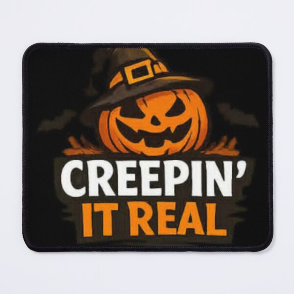 Item preview, Creepin It Real Funny Halloween Pumpkin Design designed and sold by ser-Ile.