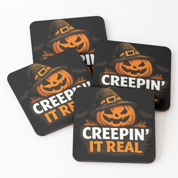 Item preview, Creepin It Real Funny Halloween Pumpkin Design designed and sold by ser-Ile.