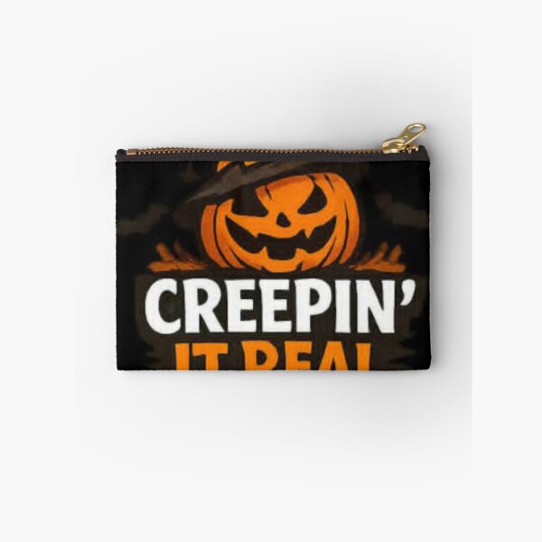 Item preview, Creepin It Real Funny Halloween Pumpkin Design designed and sold by ser-Ile.