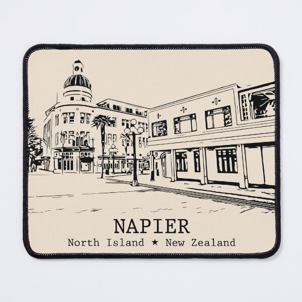 Item preview, Napier NZ - Vintage Ink Cityscape designed and sold by Lakeric.