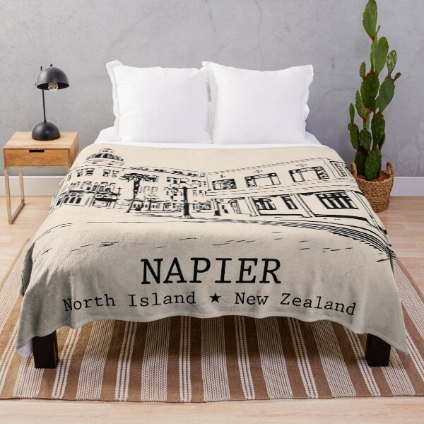 Item preview, Napier NZ - Vintage Ink Cityscape designed and sold by Lakeric.