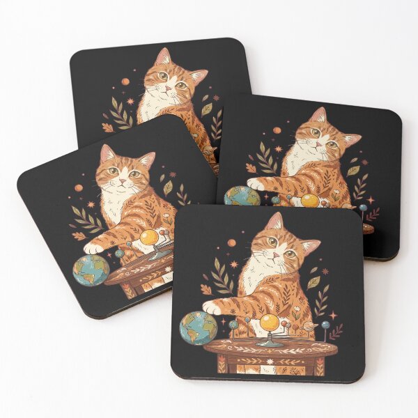 Item preview, The Center of the Universe - Vintage Orange Cat Pushing Earth designed and sold by ZUMERI.