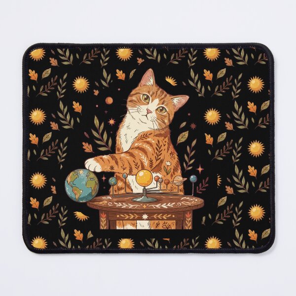 Item preview, The Center of the Universe - Vintage Orange Cat Pushing Earth designed and sold by ZUMERI.