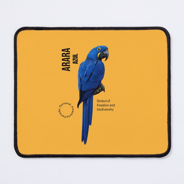 Item preview, Blue Macaw Arara Azul Brazilian Rainforest Art designed and sold by M'artes .