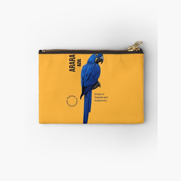 Item preview, Blue Macaw Arara Azul Brazilian Rainforest Art designed and sold by M'artes .