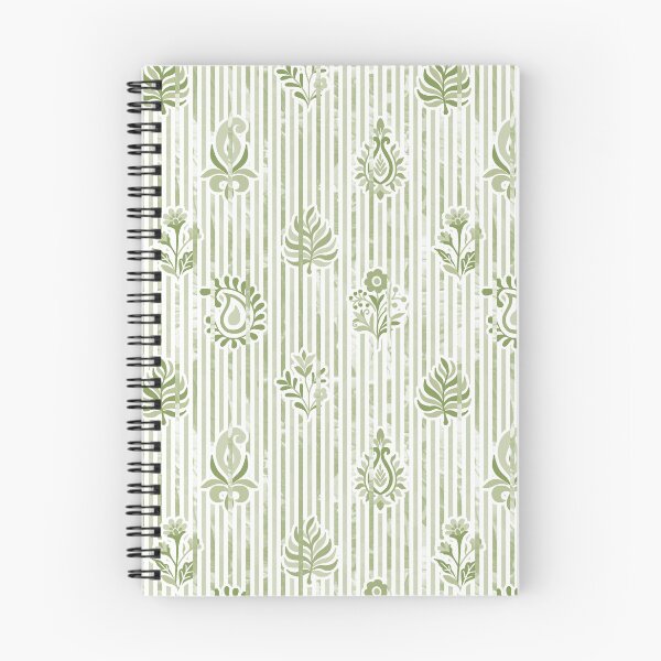 Item preview, Candy Stripe Garden - Dull Sage Gray Green designed and sold by Fabricatemyart.